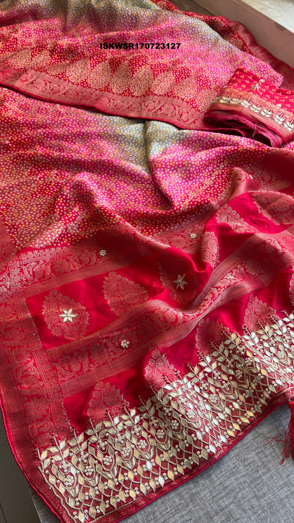 Banarasi Weaved Munga Silk Saree With Blouse-ISKWSR170723127