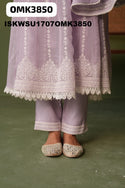 Embroidered Organza Anarkali Kurti With Pant And Dupatta-ISKWSU1707OMK3850