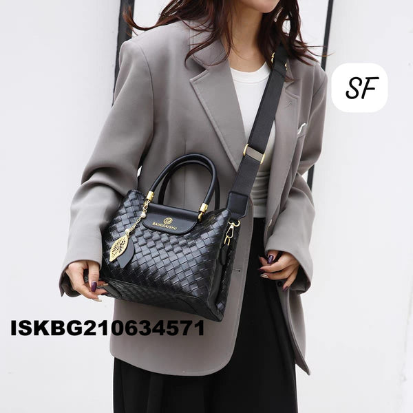 Imported Leather Sling Handbag-ISKBG210634571