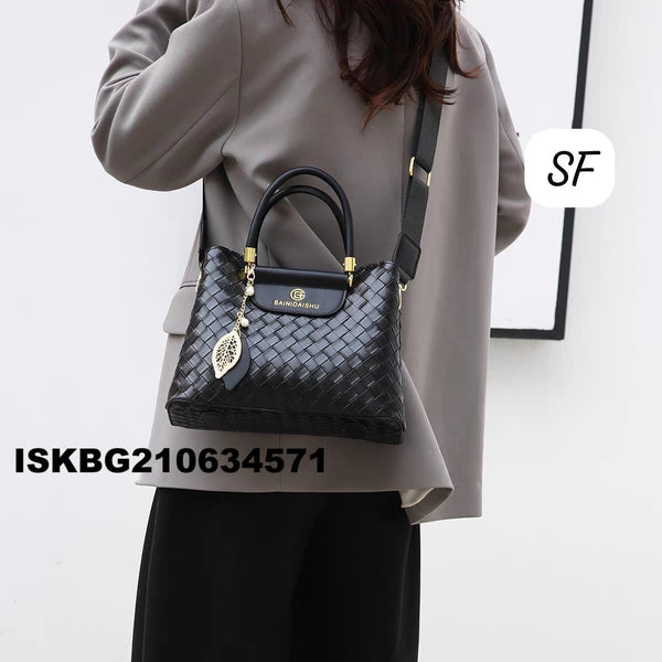 Imported Leather Sling Handbag-ISKBG210634571