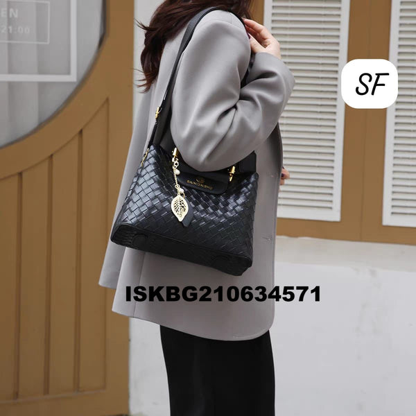 Imported Leather Sling Handbag-ISKBG210634571