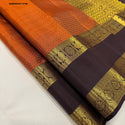 Kanchipuram Handloom Silk Saree With Contrast Blouse-ISKWSR220712790