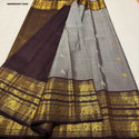 Kanchipuram Handloom Silk Saree With Vintage Blouse-ISKWSR220712290