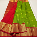 Kanchipuram Handloom Silk Saree With Blouse-ISKWSR220712790