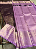 Kanchipuram Handloom Silk Saree With Contrast Blouse-ISKWSR220717900