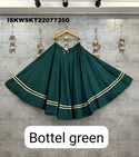 Sequined Rayon Cotton Skirt-ISKWSKT22077350