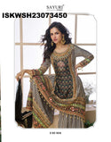 Printed Viscose Crepe Silk Kurti With Sharara And Dupatta-ISKWSH23073450