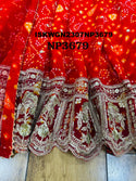 Bandhani Printed Viscose Georgette Gown With Net Dupatta-ISKWGN2307NP3679