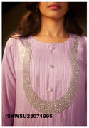 Embroidered Viscose Kurti With Pant And Dupatta-ISKWSU23071995