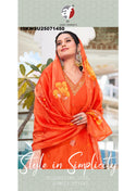 Embroidered Modal Silk Kurti With Pant And Digital Printed Organza Dupatta-ISKWSU25071450