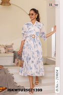 Printed Chiffon Tunic-ISKWTU25071399
