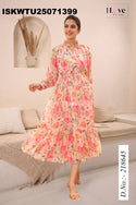 Printed Chiffon Tunic-ISKWTU25071399