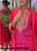 Bandhani Printed Maslin Silk Kurti With Silk Pant And Dupatta-ISKWSUFC250725P