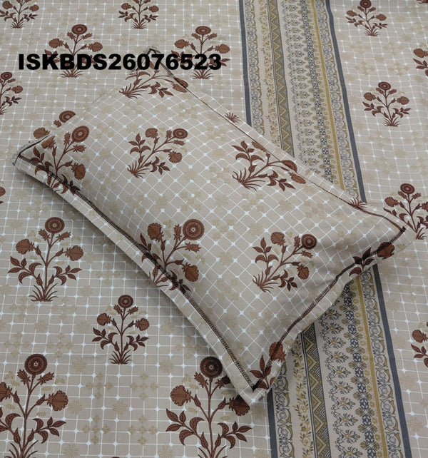 King Size Pure Cotton Bedsheet Set-ISKBDS26076523