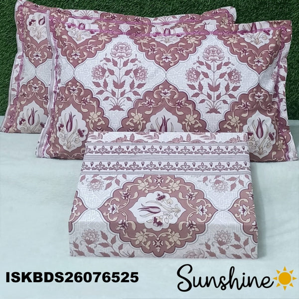 King Size Pure Cotton Bedsheet Set-ISKBDS26076525