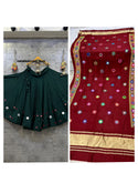 Embroidered Rayon Lehenga With Blouse And Dupatta-ISKWNAV28071249