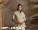 Embroidered Georgette Top With Palazzo-ISKWPL28075821