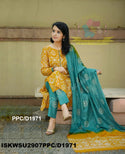 Batik Printed Silk Kurti With Pant And Dupatta-ISKWSU2907PPC/D1971