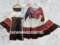 Sequined Cotton Lehenga With Blouse And Printed Dupatta-ISKWNAV01030780