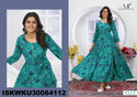Digital Printed Rayon Anarkali Kurti With Nazmeen Dupatta-ISKWKU30064114/4112