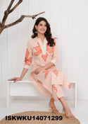 Printed Cotton Kurti With Pant-ISKWKU14071299