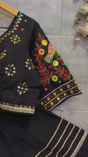 Sequined Cotton Silk Lehenga With Blouse And Rayon Cotton Dupatta-ISKWNAV060528007