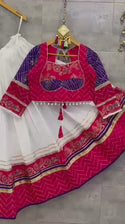 Sequined Cotton Lehenga With Blouse And Dupatta-ISKWNAV030715460