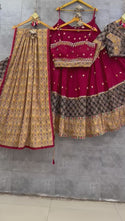 Rayon Cotton Lehenga With Blouse And Printed Cotton Dupatta-ISKWNAV17043499