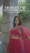 Silk Skirt With Crop Top And Embroidered Organza Shrug-ISKWSKT22074375