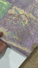 Handloom Silk Saree With Contrast Blouse-ISKWSR070815504
