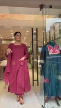 Embroidered Linen Cotton Kurti With Cotton Pant And Dupatta-ISKWSUDB250725R