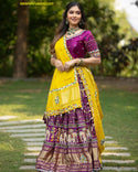 Digital Printed Chinon Silk Lehenga With Blouse And Dupatta-ISKWNAV1802KS1107