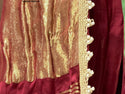 Banarasi Lehenga With Blouse And Contrast Gaji Silk Dupatta-ISKWNAV18023180