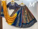 Banarasi Lehenga With Blouse And Contrast Gaji Silk Dupatta-ISKWNAV18023180