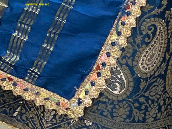 Banarasi Lehenga With Blouse And Contrast Gaji Silk Dupatta-ISKWNAV18023180