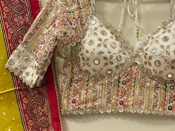 Banarasi Lehenga With Blouse And Contrast Gaji Silk Dupatta-ISKWNAV18023181
