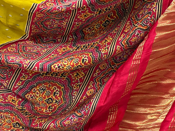 Banarasi Lehenga With Blouse And Contrast Gaji Silk Dupatta-ISKWNAV18023181