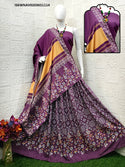 Digital Printed Butter Silk Lehenga With Blouse And Dupatta-ISKWNAV0203KS1114