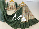 Printed Cotton Lehenga With Blouse And Dupatta-ISKWNAV07033499