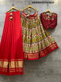 Foil Printed Pashmina Silk Lehenga With Blouse And Moda Dupatta-ISKWNAV07043810