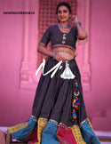 Cotton Lehenga With Blouse And Gaji Silk Dupatta-ISKWNAV08043814