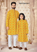 Father And Son Cotton Kurta Pajam-ISKFS19043917